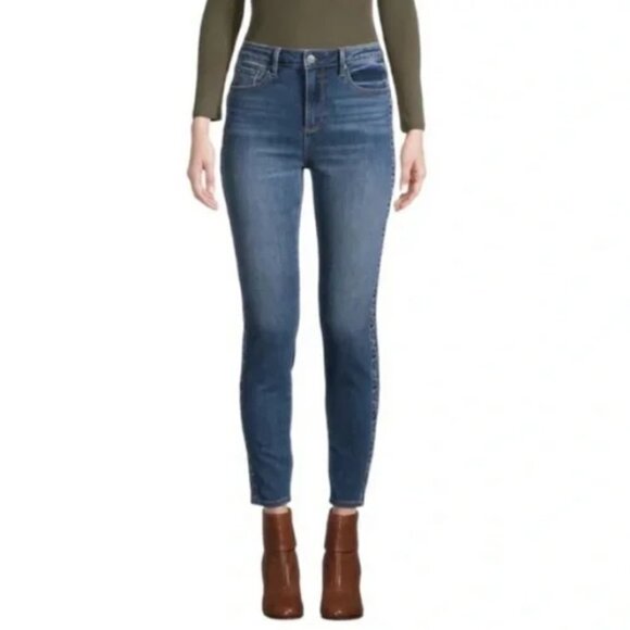 Free People Denim - FP FREE PEOPLE Driftwood Jackie High Rise Skinny Jeans in Dark Wash 26X28